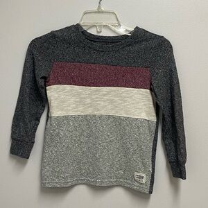 Oshkosh B’Gosh Colorblock Long Sleeve Kids Shirt size 7